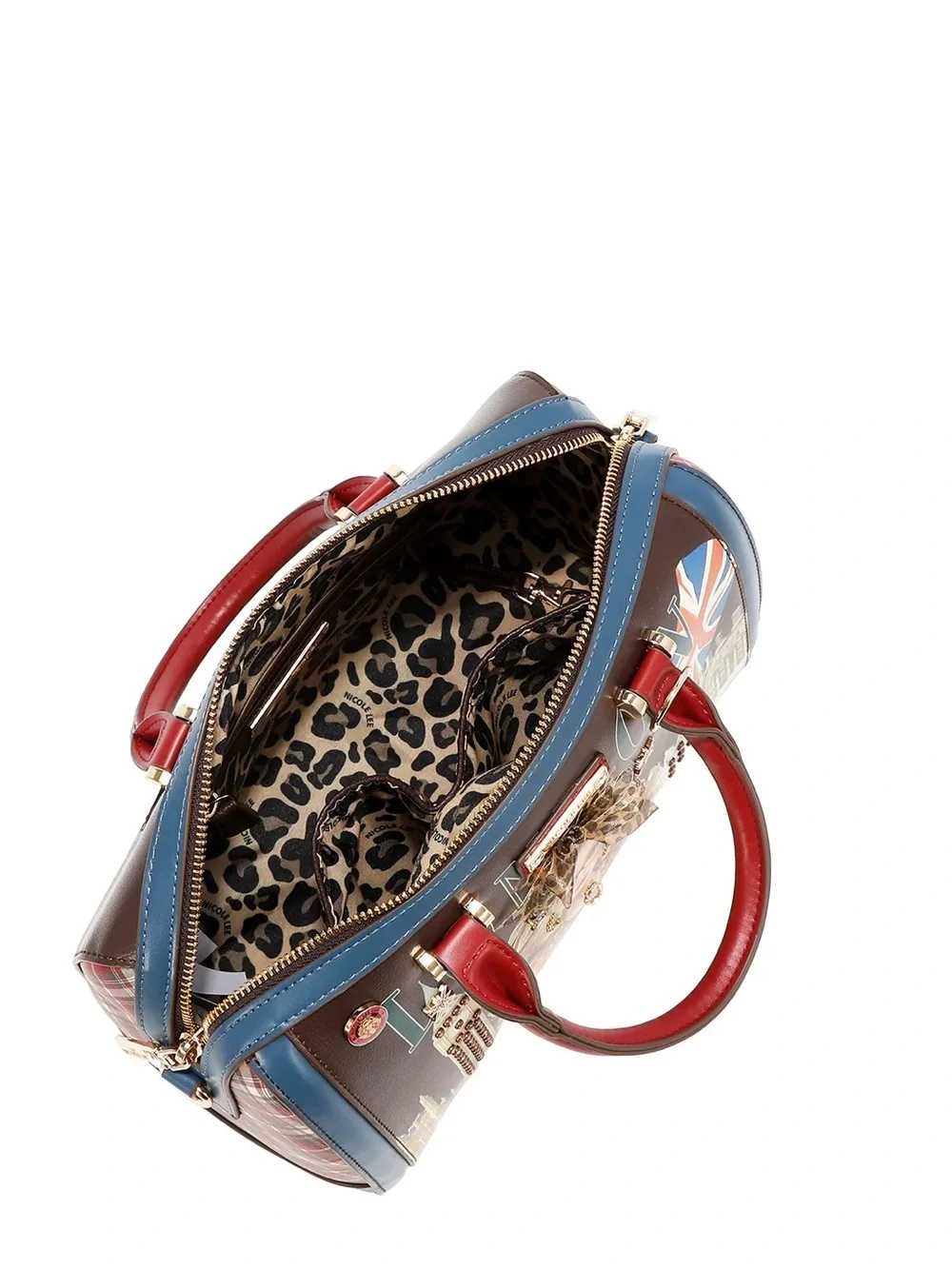 Nicole Lee brown LONDON EYE BOSTON BAG